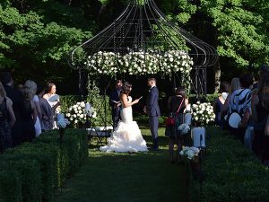 Romantic Wedding Ceremony at a Weekend Destination Site and Venue near Boston, New York, Rhode Island and Connecticut